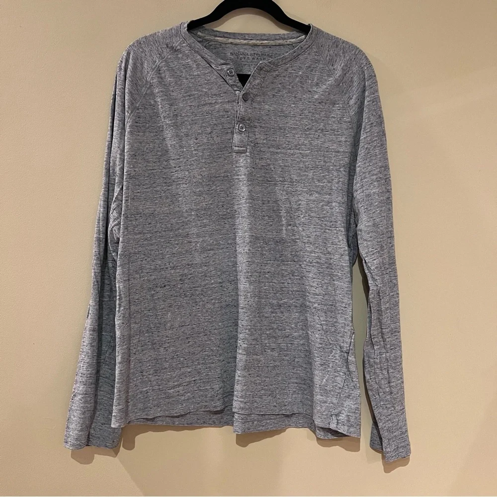 Banana Republic Henley Long Sleeve Top